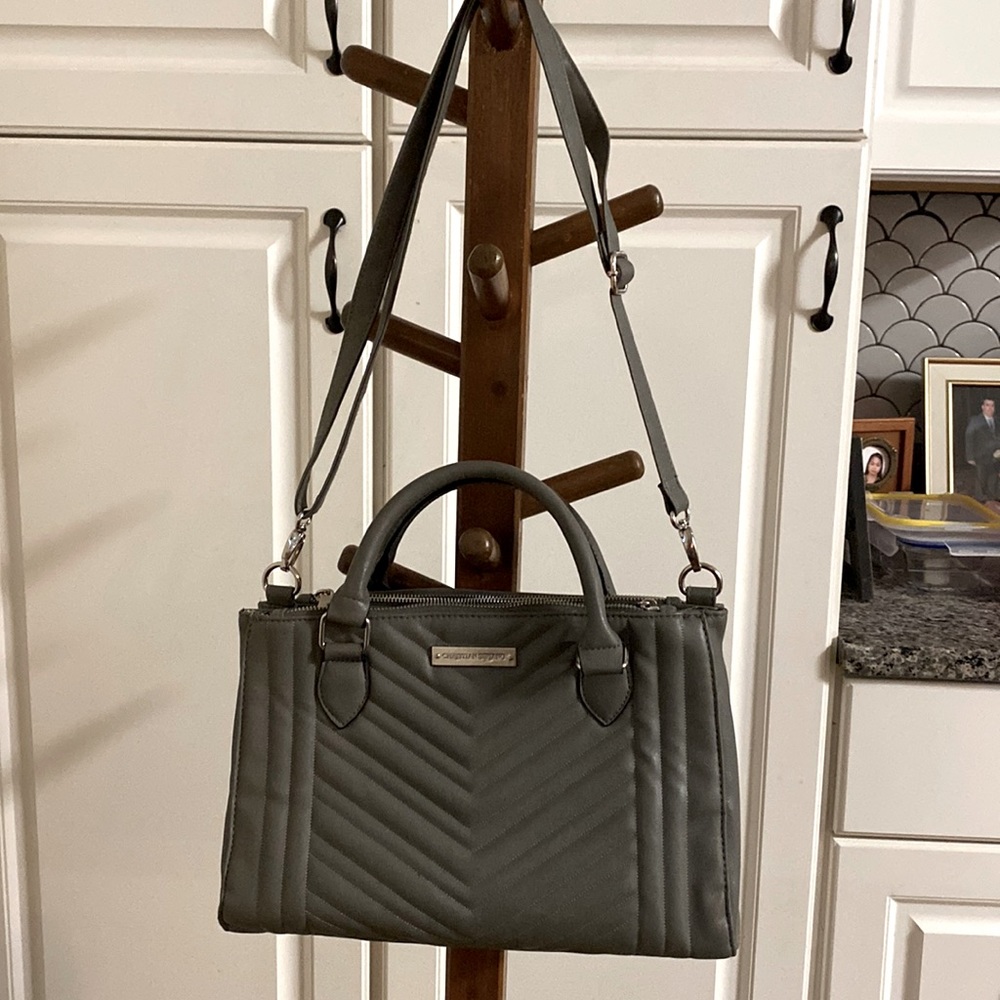 Christian Siriano used gray bag